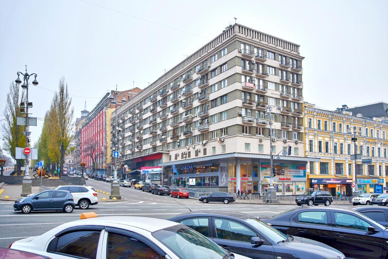 Big Jacuzzi , Sauna , Khreshchatyk apartments Kiew Exterior foto